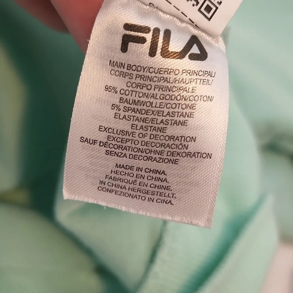 Fila Mint Green Sweatshirt with Side Pockets Size Small - Picture 7 of 10